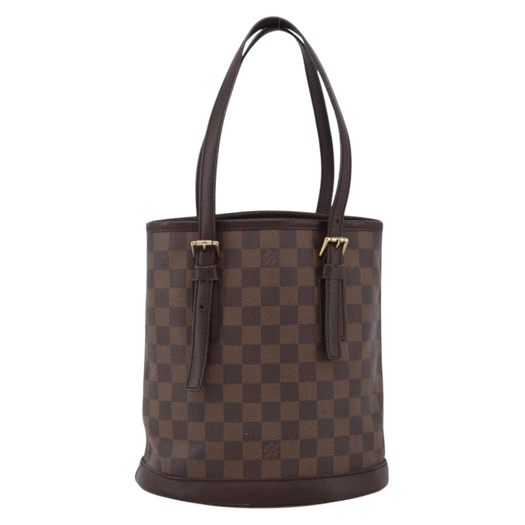 Louis Vuitton Marais Bucket Bag Damier Brown Canvas Shoulder Bag Bag (Pre-Owned)