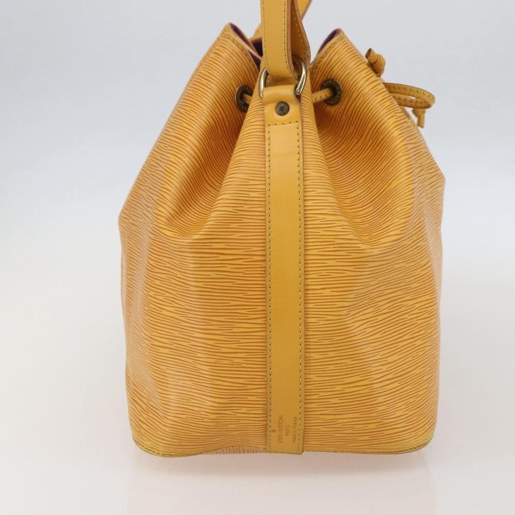 Louis Vuitton Petit Noe Handbag Epi Leather Yellow Leather Shoulder Bag Bag (Pre-Owned)