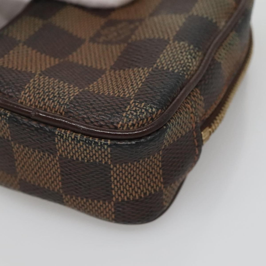 Louis Vuitton Etui Okapi Camera Case Damier Brown Canvas Bag (Pre-Owned)