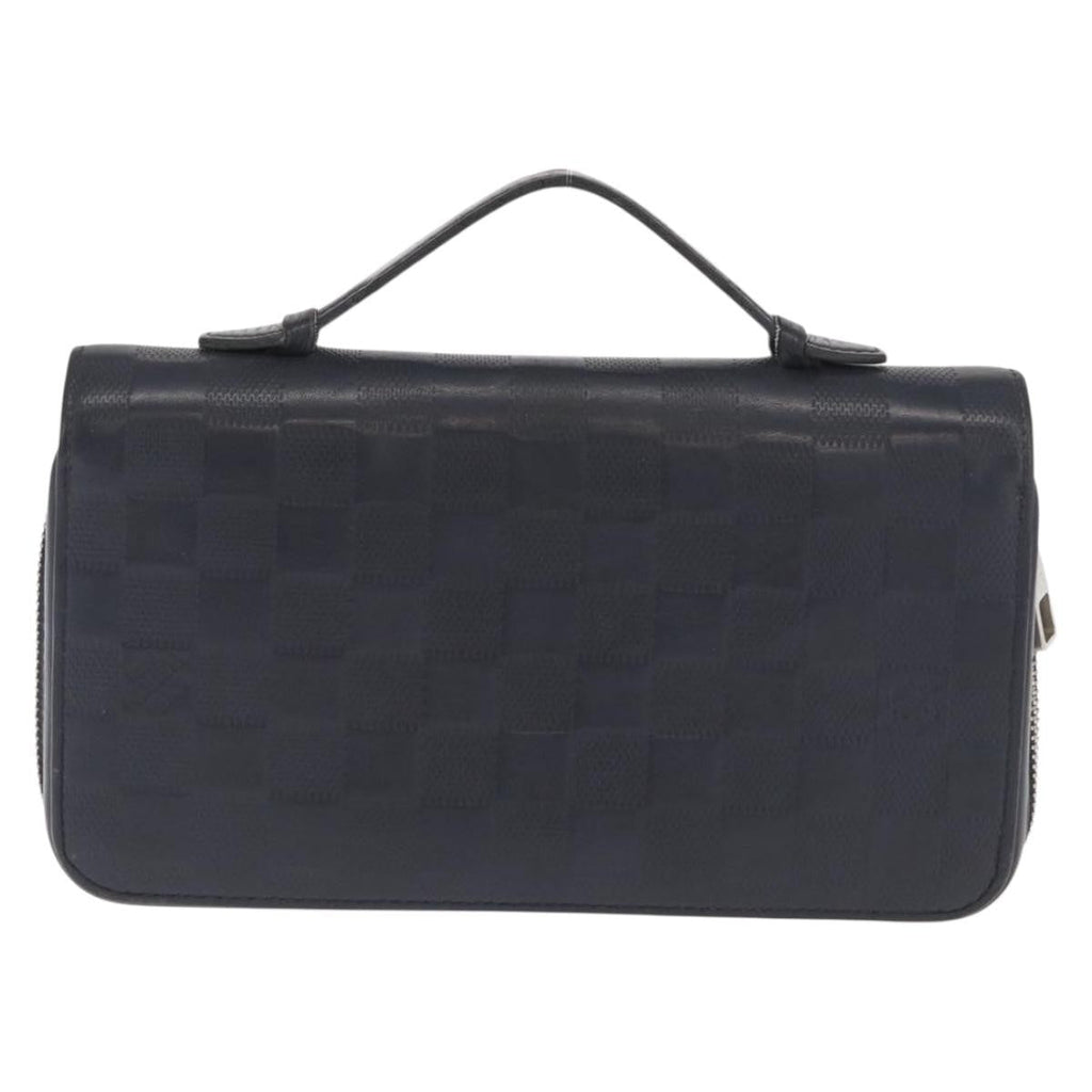 Louis Vuitton Zippy Xl Damier Leather Black Leather Wallets Accessory (Pre-Owned)