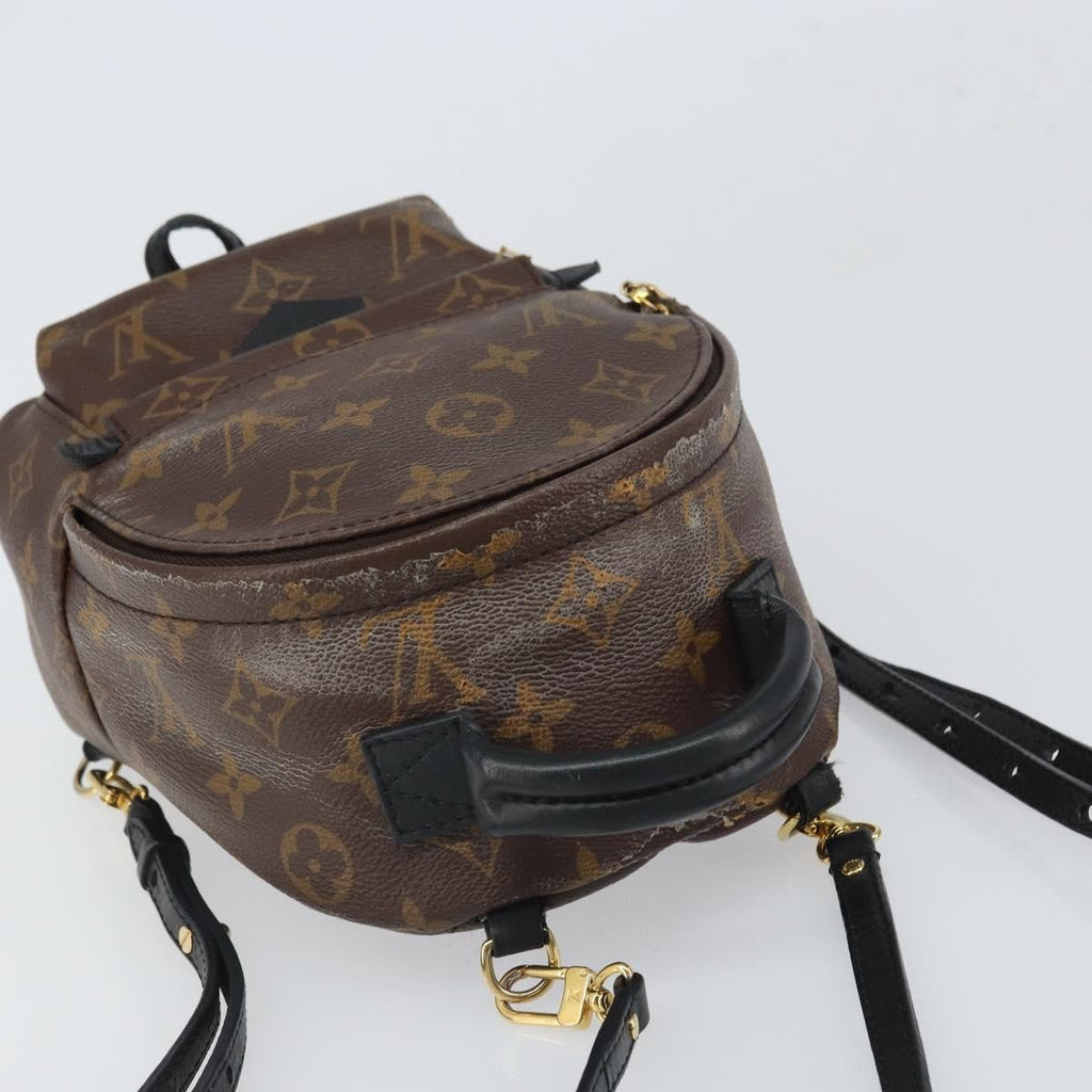 Louis Vuitton Palm Springs Backpack Monogram Canvas Brown Canvas Backpack Bag (Pre-Owned)