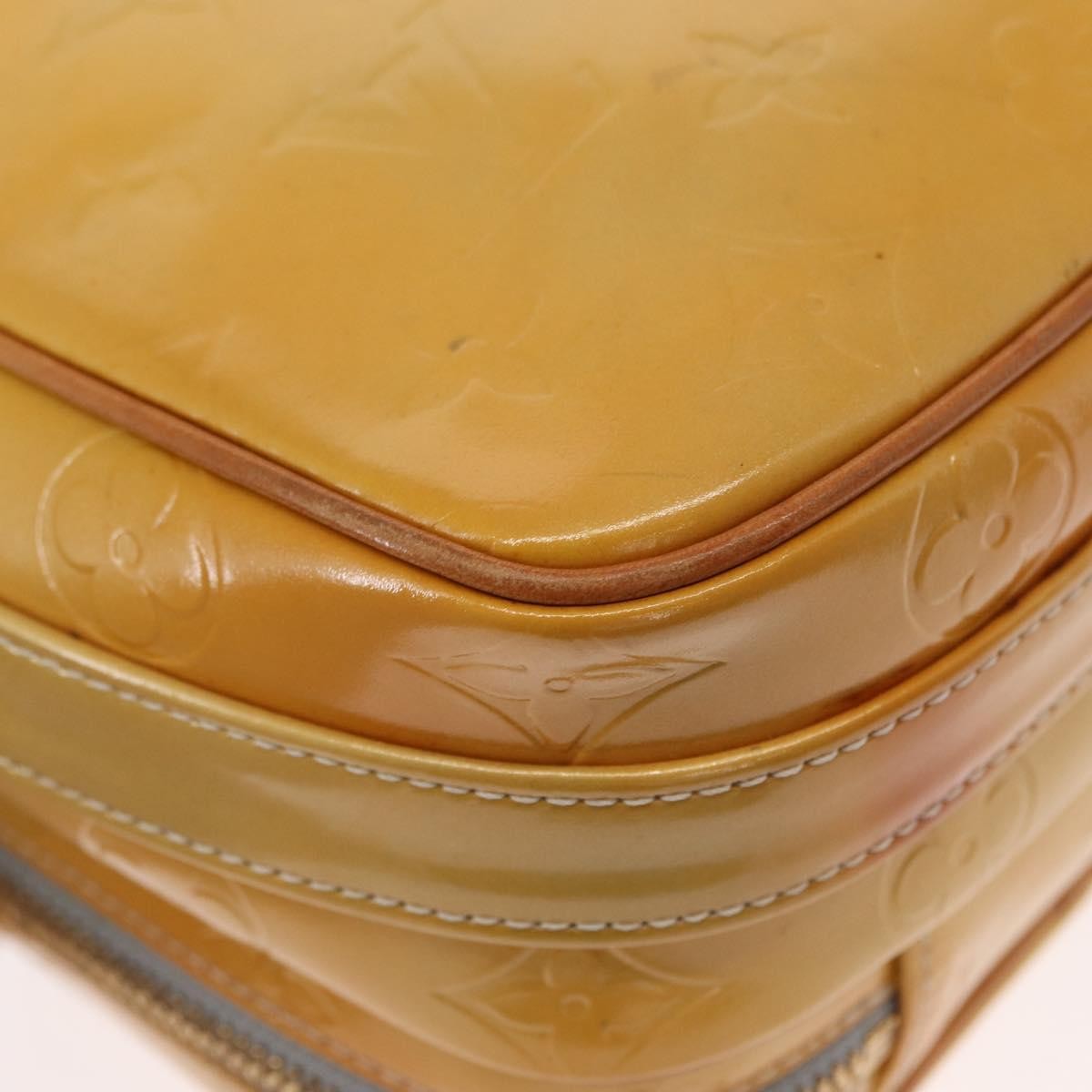 Louis Vuitton Wooster Handbag Monogram Vernis Yellow Patent_Leather Shoulder Bag Bag (Pre-Owned)