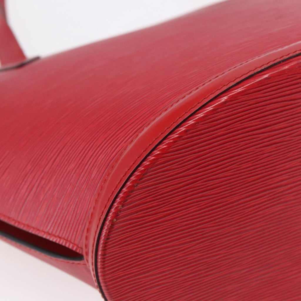 Louis Vuitton Saint Jacques Handbag Epi Leather Red Leather Shoulder Bag Bag (Pre-Owned)