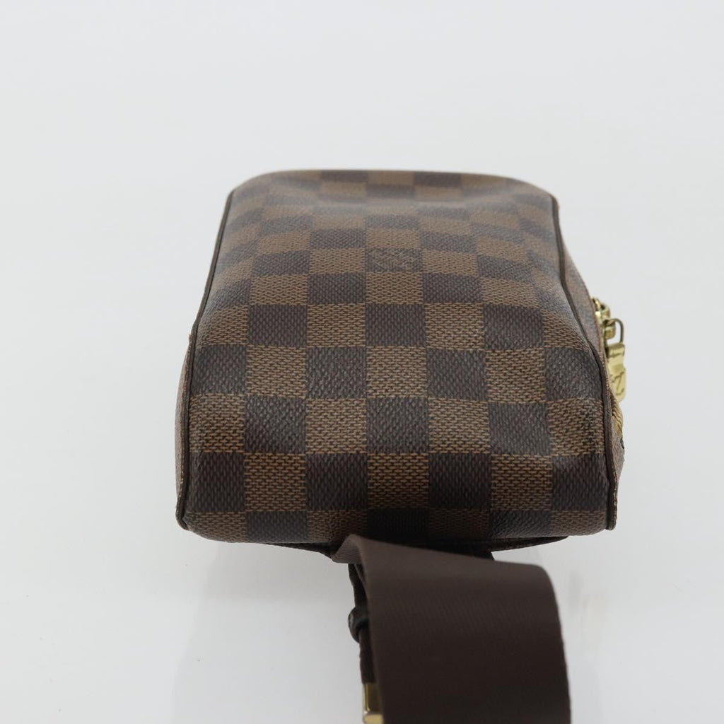 Louis Vuitton Geronimos Waist Bag Damier Brown Canvas Shoulder Bag Bag (Pre-Owned)