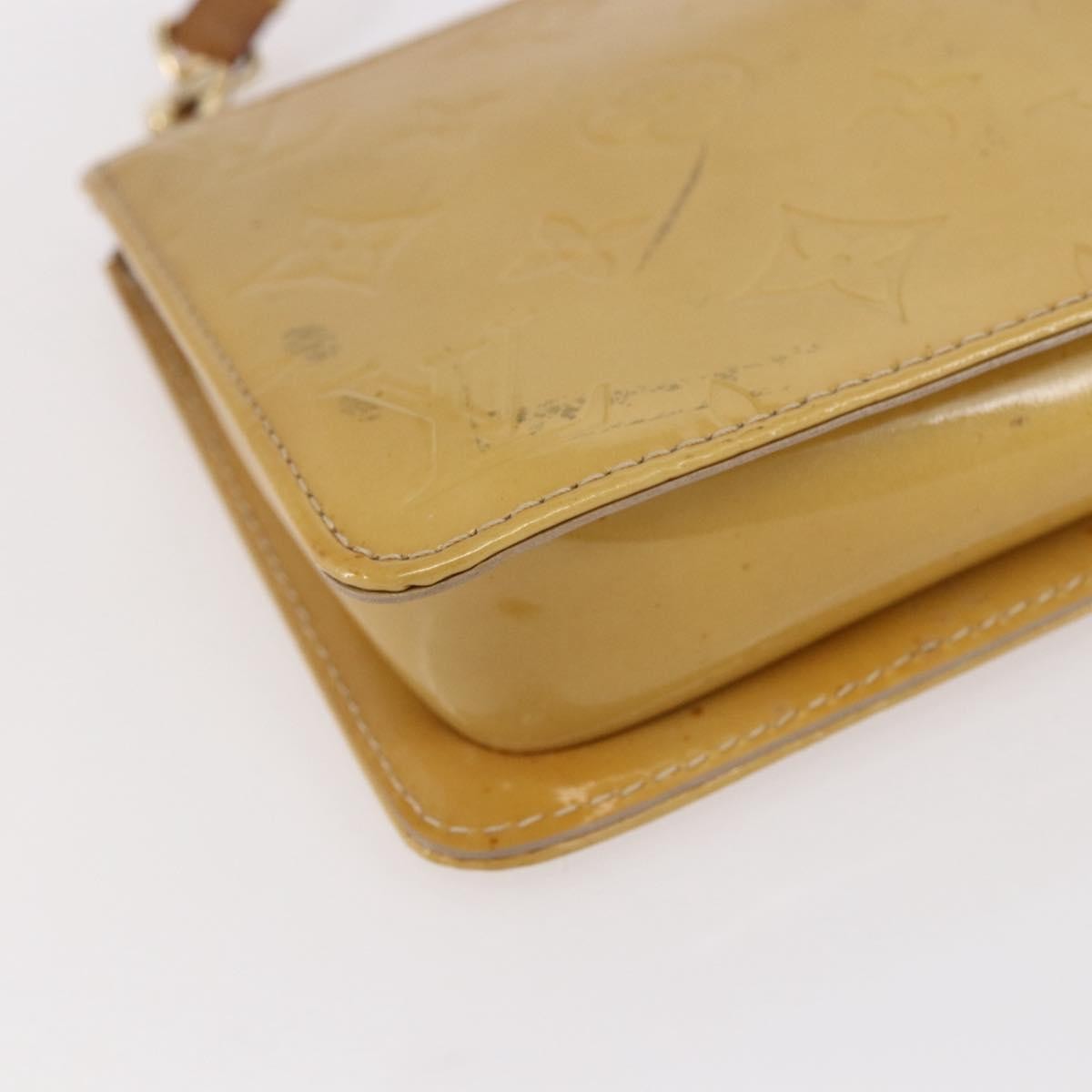 Louis Vuitton Lexington Pochette Monogram Vernis Beige Patent_Leather Clutche & Pouche Bag (Pre-Owned)