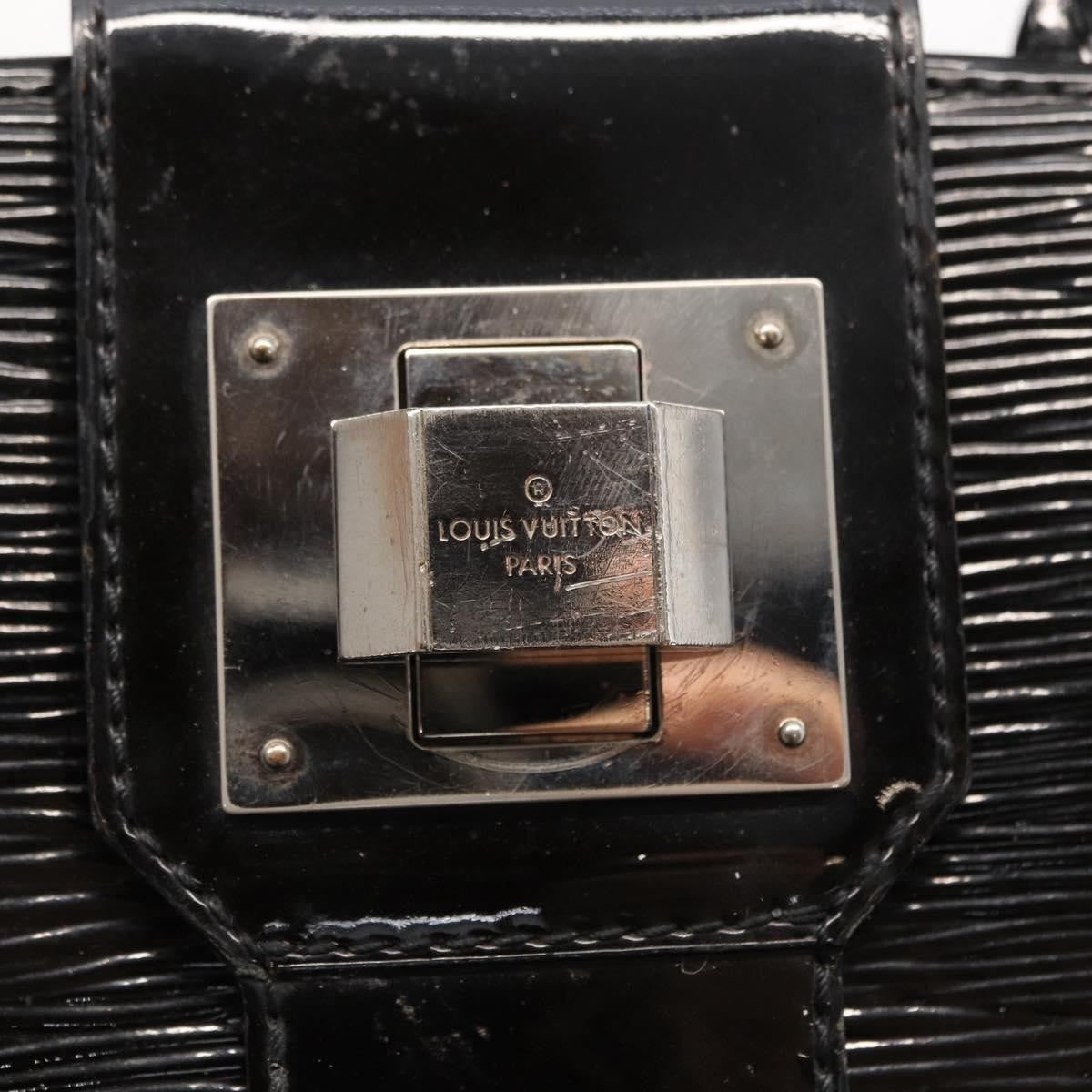 Louis Vuitton Mirabeau Handbag Electric Epi Leather Black Leather Handbag (Pre-Owned)