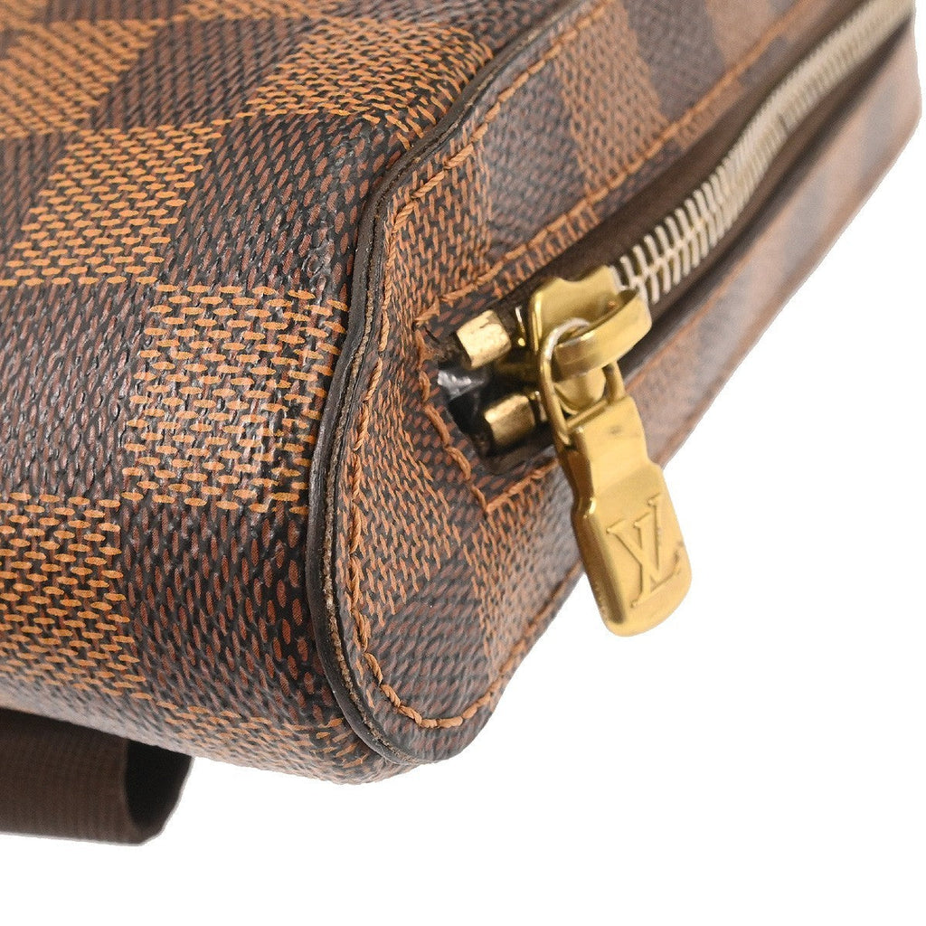 Louis Vuitton Geronimos Waist Bag Damier Brown Canvas Clutche & Pouche Bag (Pre-Owned)