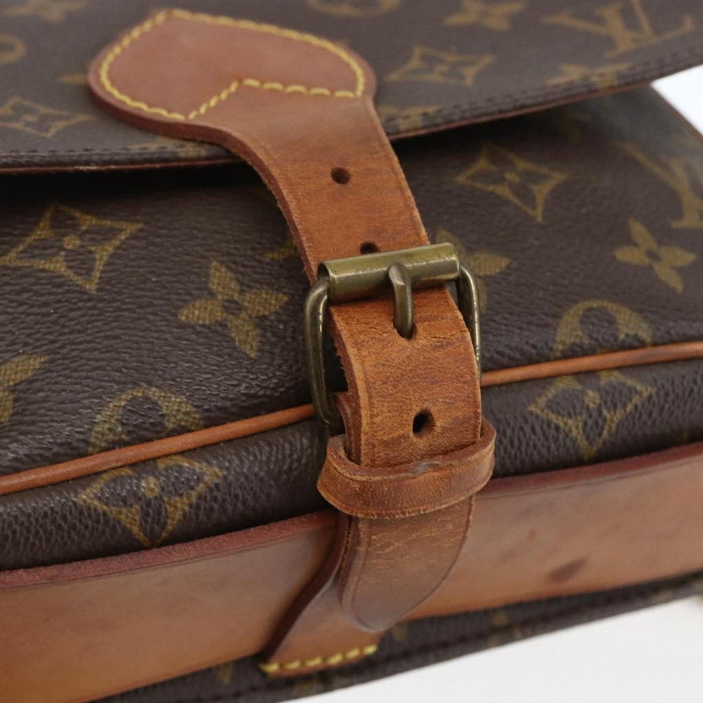 Louis Vuitton Cartouchiere Handbag Monogram Canvas Brown Canvas Shoulder Bag Bag (Pre-Owned)