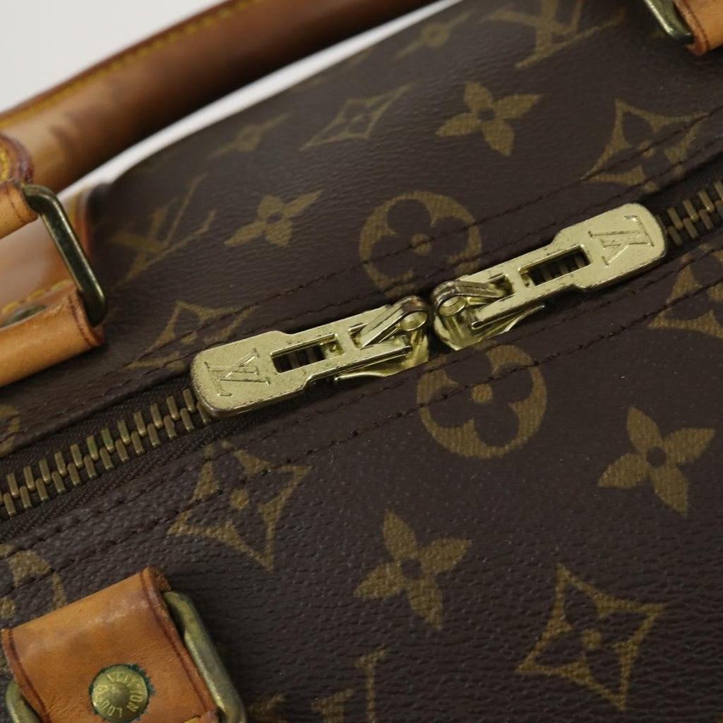 Louis Vuitton Keepall Bag Monogram Canvas Brown Canvas Travel Bag Bag (Pre-Owned)