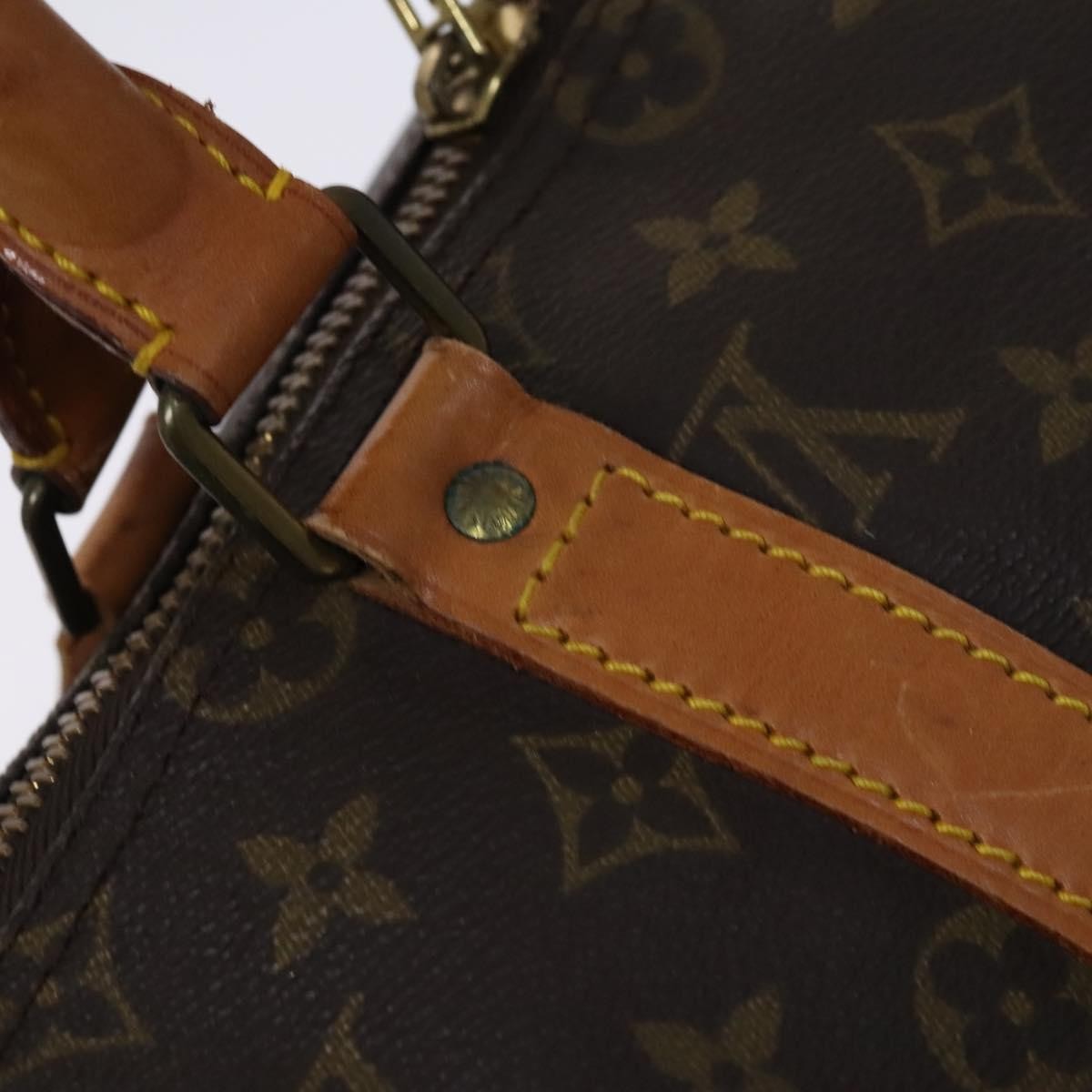 Louis Vuitton Keepall Bag Monogram Canvas Brown Canvas Travel Bag Bag (Pre-Owned)