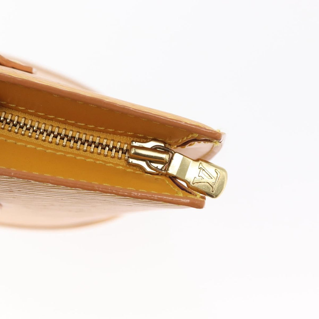 Louis Vuitton Saint Jacques Handbag Epi Leather Yellow Leather Handbag (Pre-Owned)