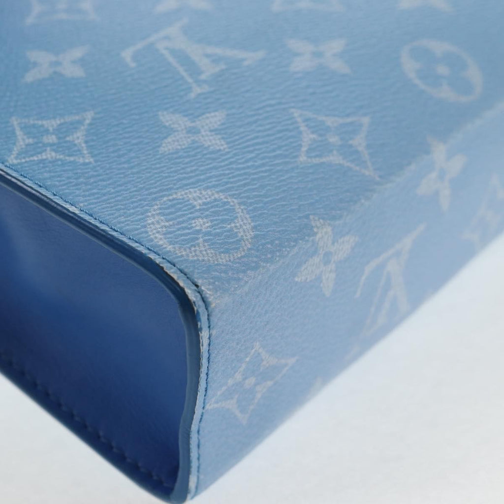 Louis Vuitton Pochette Voyage Limited Edition Monogram Clouds Blue Pvc Bag (Pre-Owned)