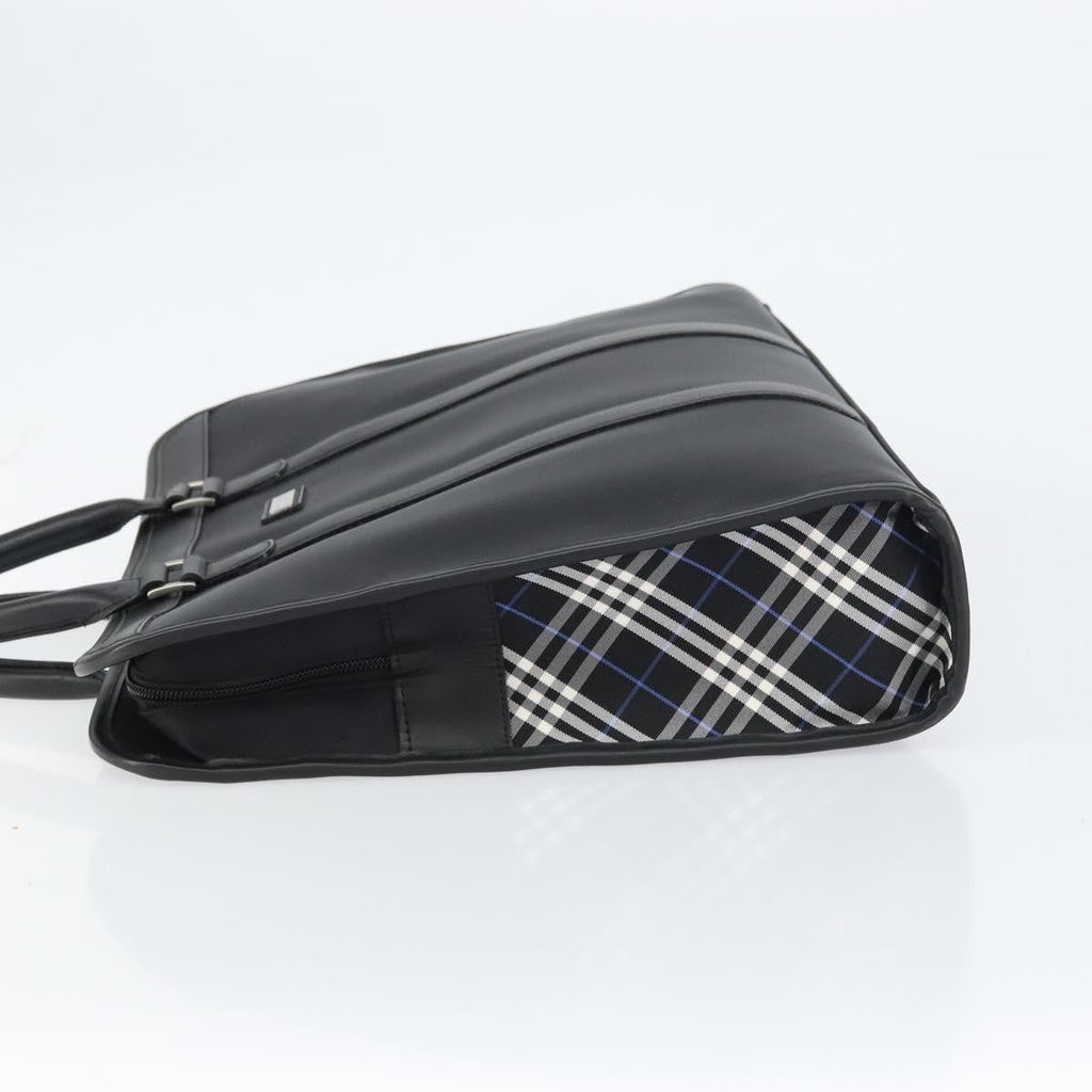 Burberry Black Label Business Bag Nylon Black Nylon Handbag (Pre-Owned)