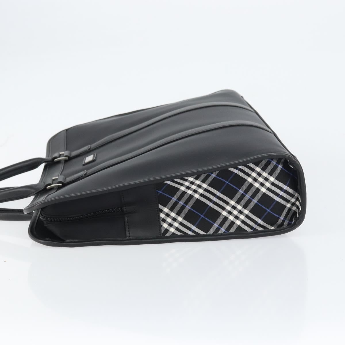Burberry Black Label Business Bag Nylon Black Nylon Handbag (Pre-Owned)