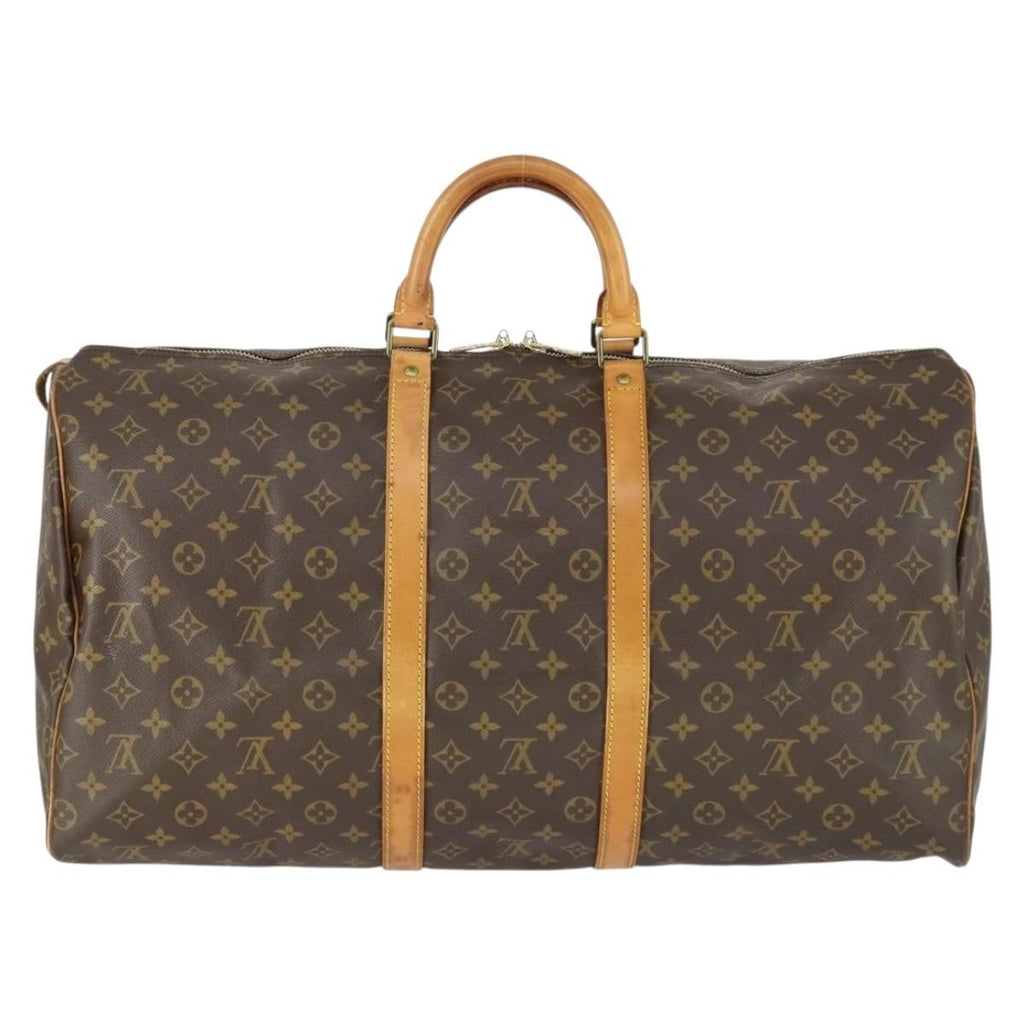 Louis Vuitton Keepall Bag Monogram Canvas Brown Canvas Travel Bag Bag (Pre-Owned)