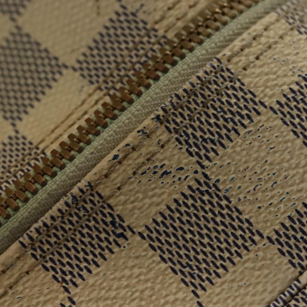 Louis Vuitton Naviglio Handbag Damier White Canvas Shoulder Bag Bag (Pre-Owned)