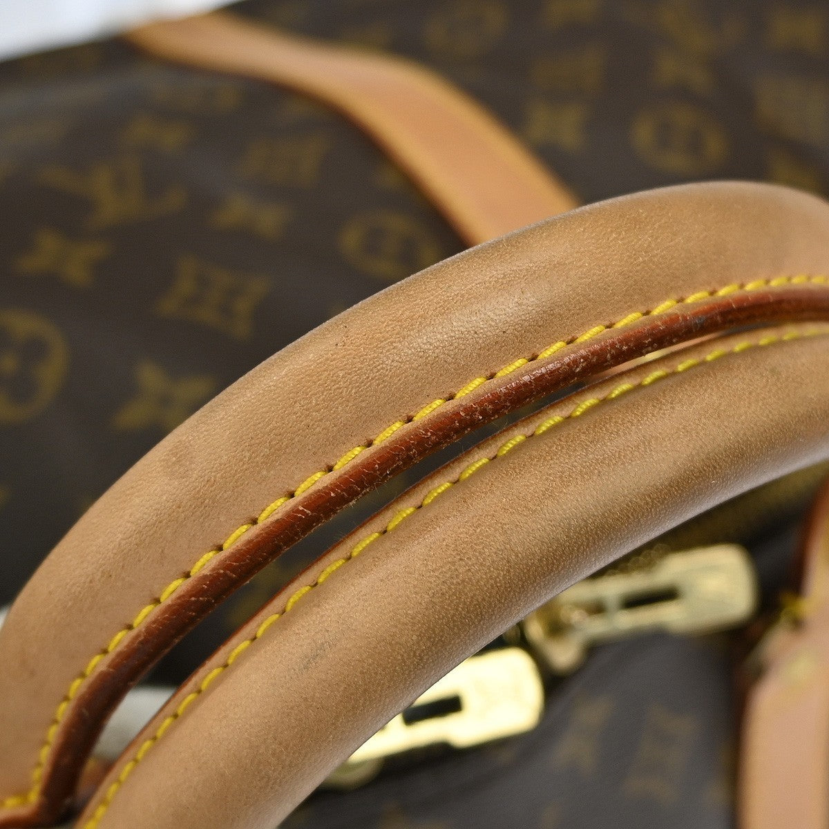 Louis Vuitton Keepall Bandouliere Bag Monogram Canvas Brown Canvas Travel Bag Bag (Pre-Owned)