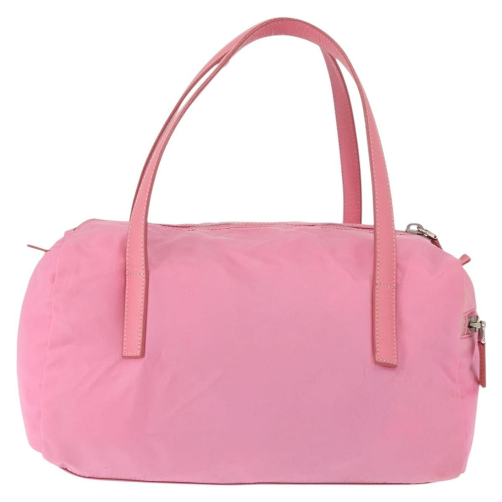 Prada Side Pocket Convertible Duffle Bag Tessuto Pink Nylon Handbag (Pre-Owned)