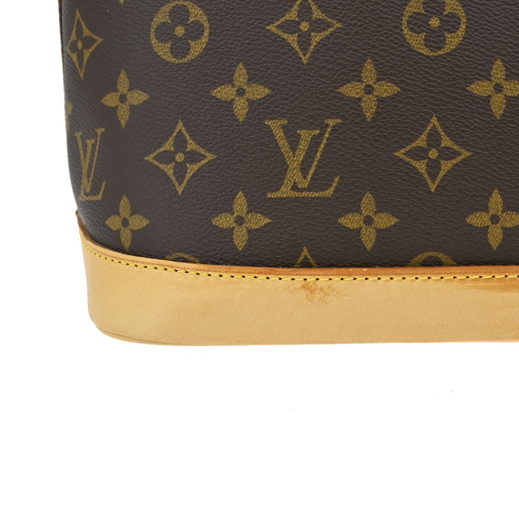 Louis Vuitton Alma Handbag Monogram Canvas Brown Canvas Handbag (Pre-Owned)