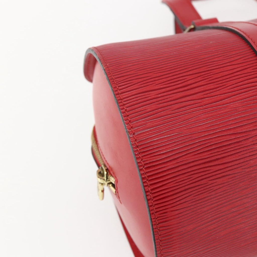 Louis Vuitton Soufflot Handbag Epi Leather Red Leather Shoulder Bag Bag (Pre-Owned)