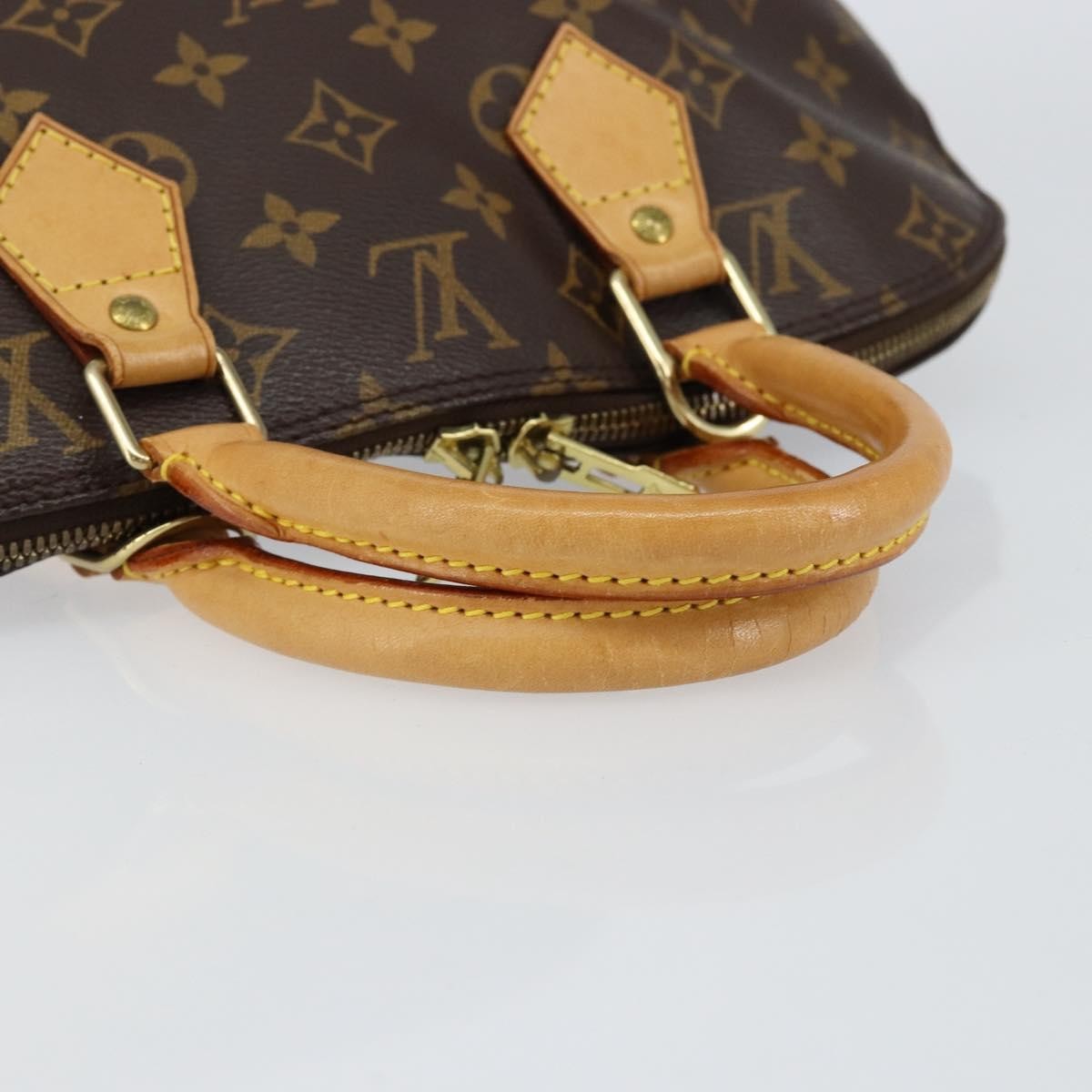 Louis Vuitton Alma Handbag Monogram Canvas Brown Canvas Handbag (Pre-Owned)