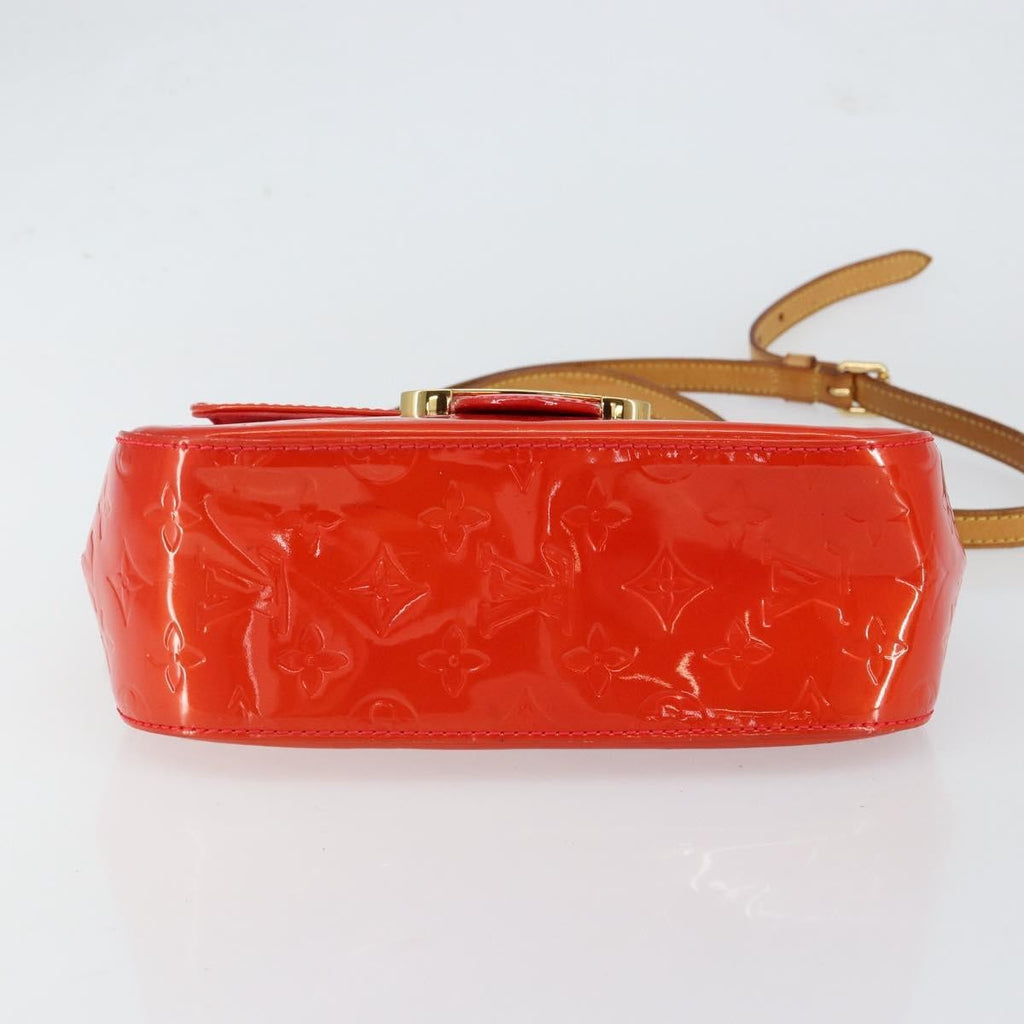 Louis Vuitton Bellflower Handbag Monogram Vernis Red Patent_Leather Shoulder Bag Bag (Pre-Owned)
