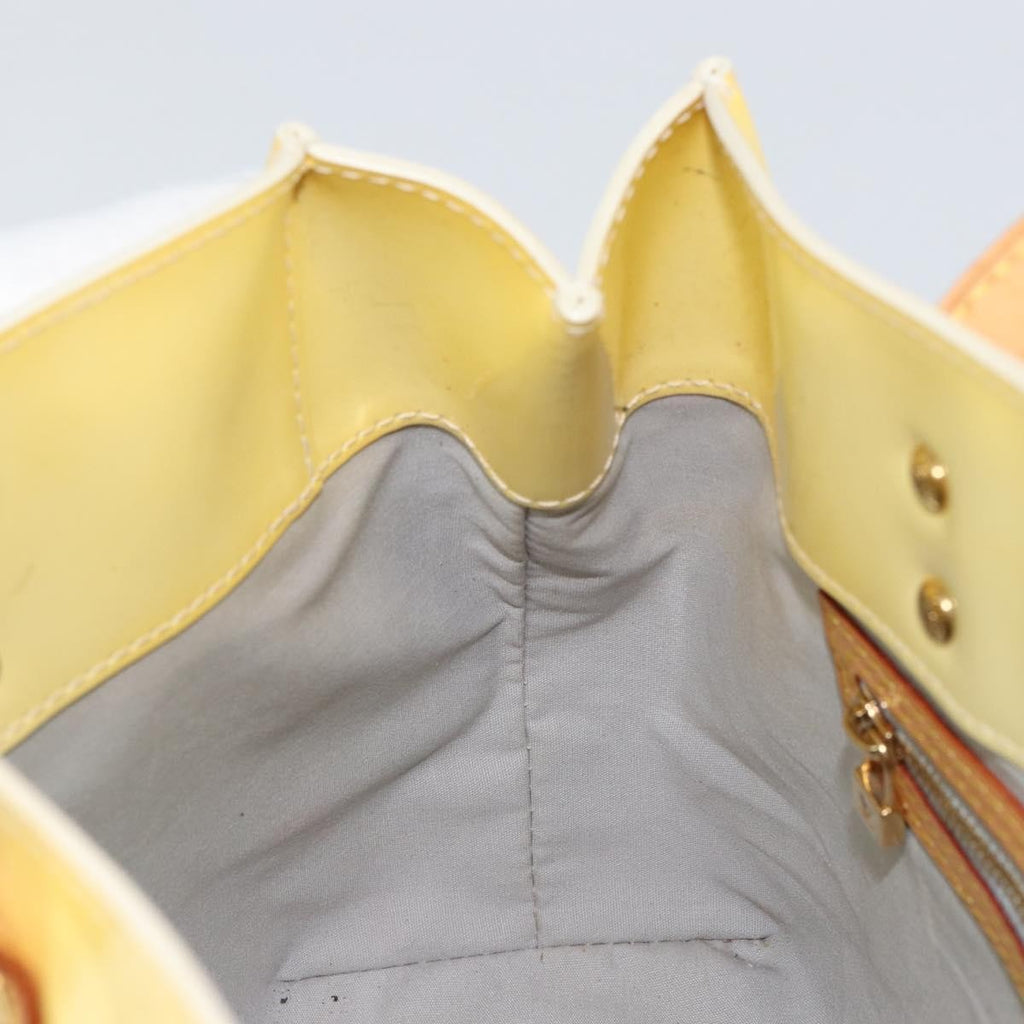 Louis Vuitton Reade Handbag Monogram Vernis Yellow Patent_Leather Handbag (Pre-Owned)