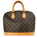 Louis Vuitton Alma Handbag Monogram Canvas Brown Canvas Handbag (Pre-Owned)