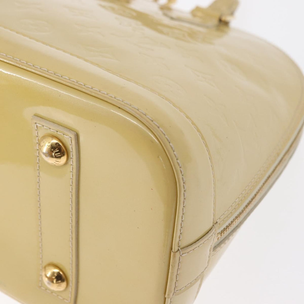 Louis Vuitton Alma Handbag Patent Leather Beige Patent_Leather Handbag (Pre-Owned)