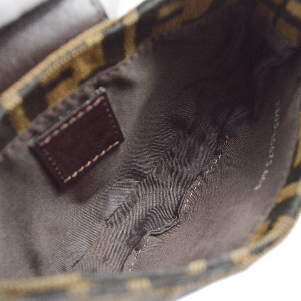 Fendi Cookie Hobo Zucca Canvas Brown Canvas Clutche & Pouche Bag (Pre-Owned)