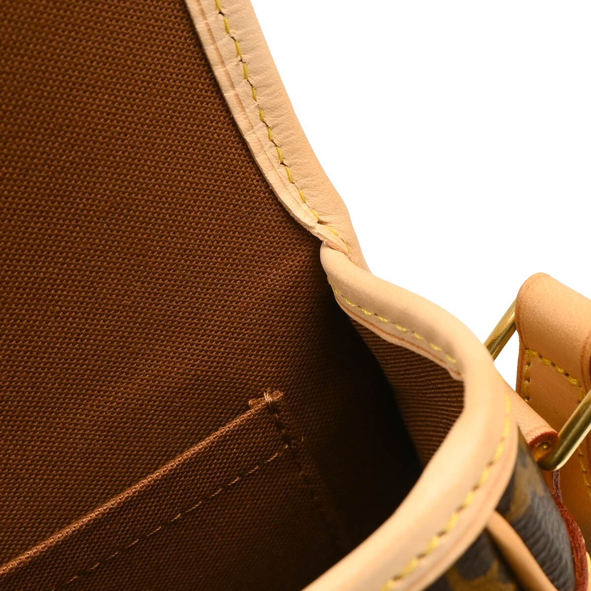 Louis Vuitton Sologne Handbag Monogram Canvas Brown Canvas Shoulder Bag Bag (Pre-Owned)