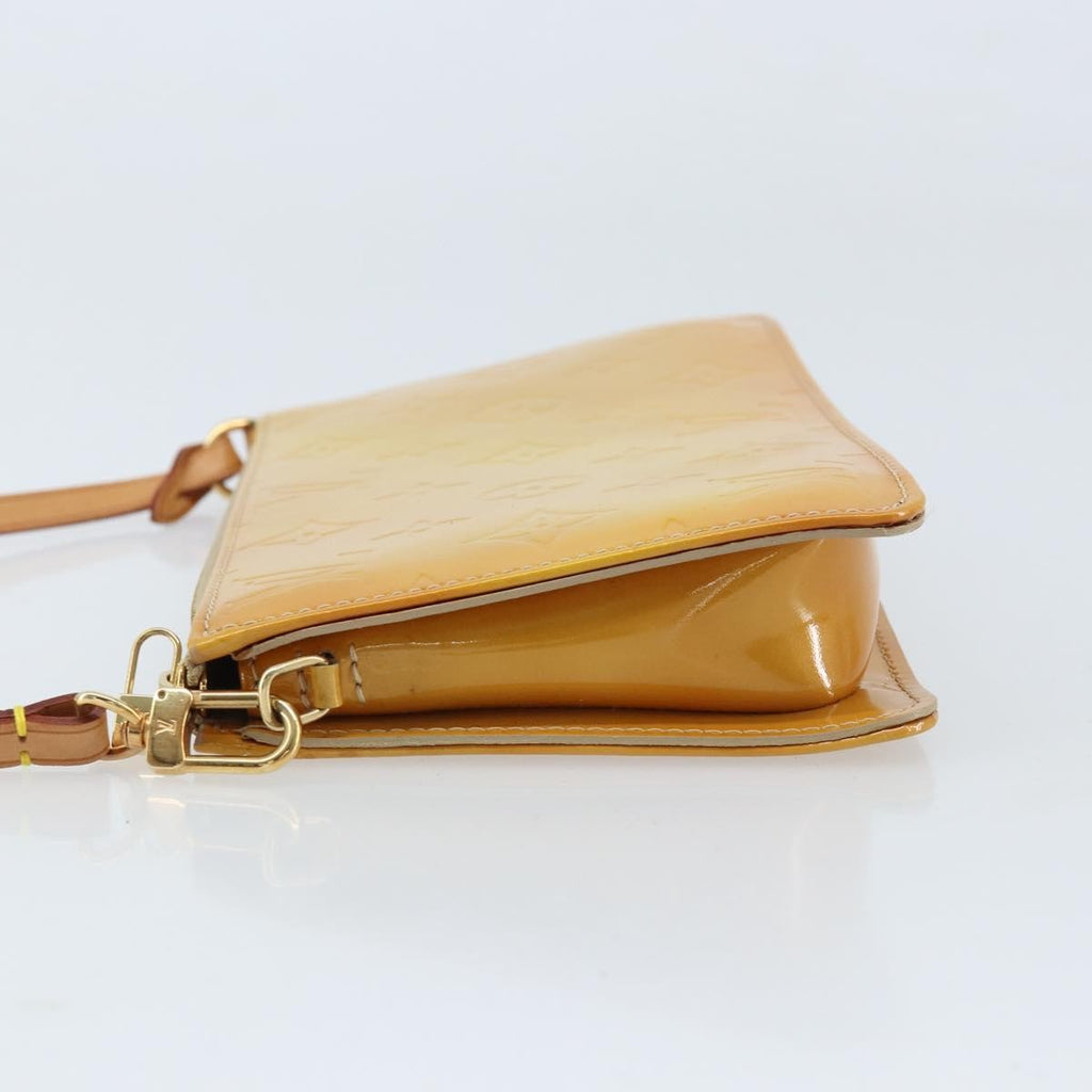 Louis Vuitton Lexington Pochette Patent Leather Beige Patent_Leather Clutche & Pouche Bag (Pre-Owned)