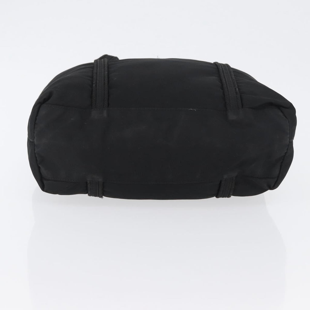 Prada Vintage Zip Tote Tessuto Black Nylon Tote Bag Bag (Pre-Owned)