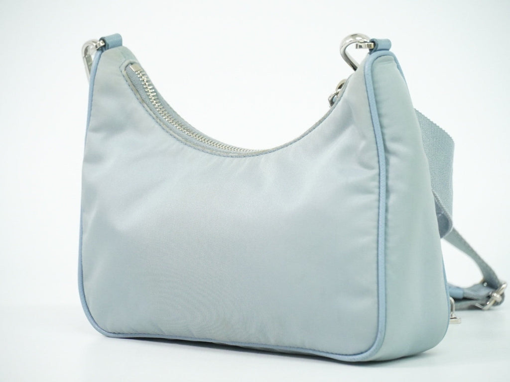 Prada Re-Edition 2005 Shoulder Bag Tessuto Blue Nylon Shoulder Bag Bag (Pre-Owned)