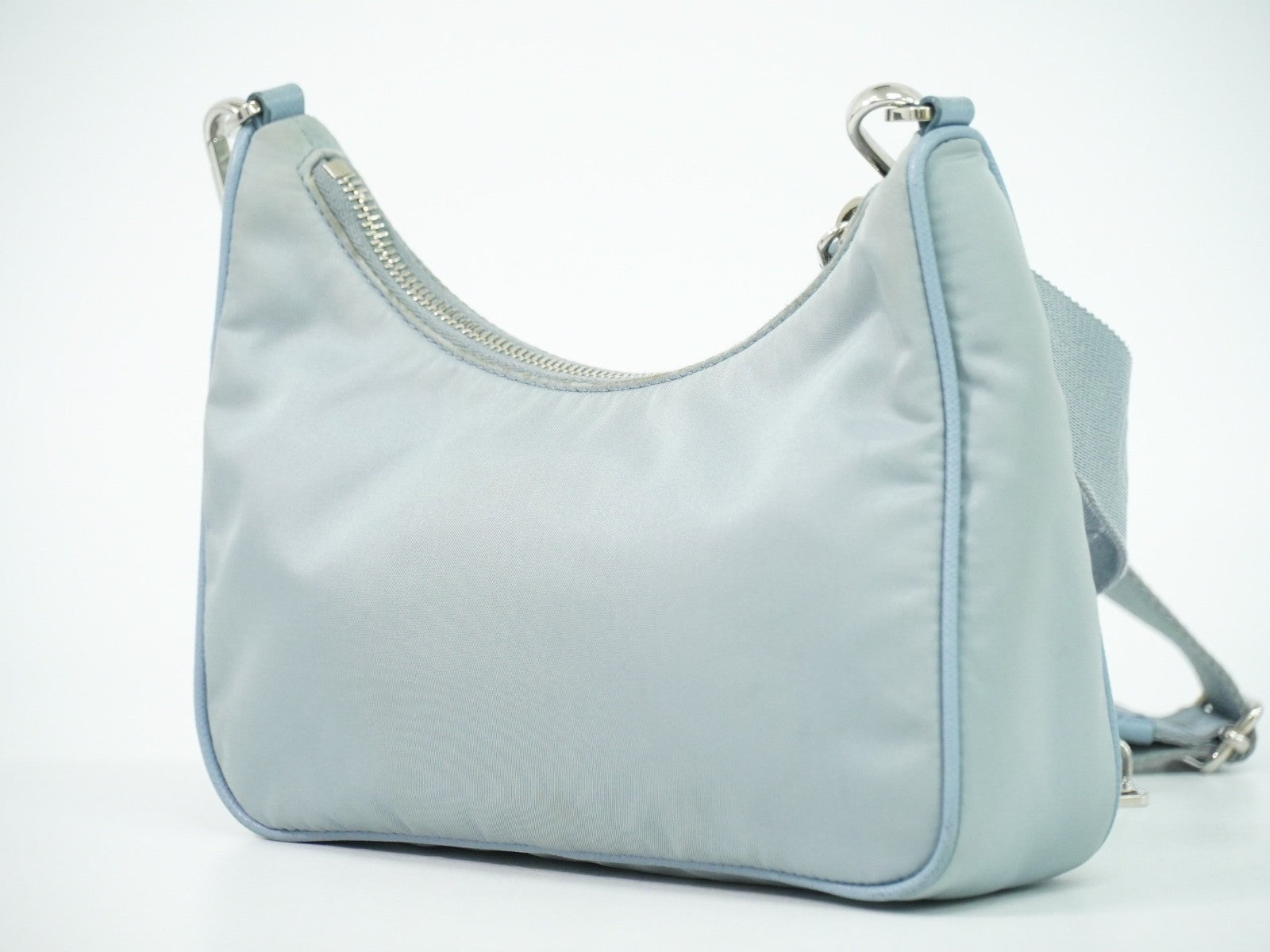 Prada Re-Edition 2005 Shoulder Bag Tessuto Blue Nylon Shoulder Bag Bag (Pre-Owned)