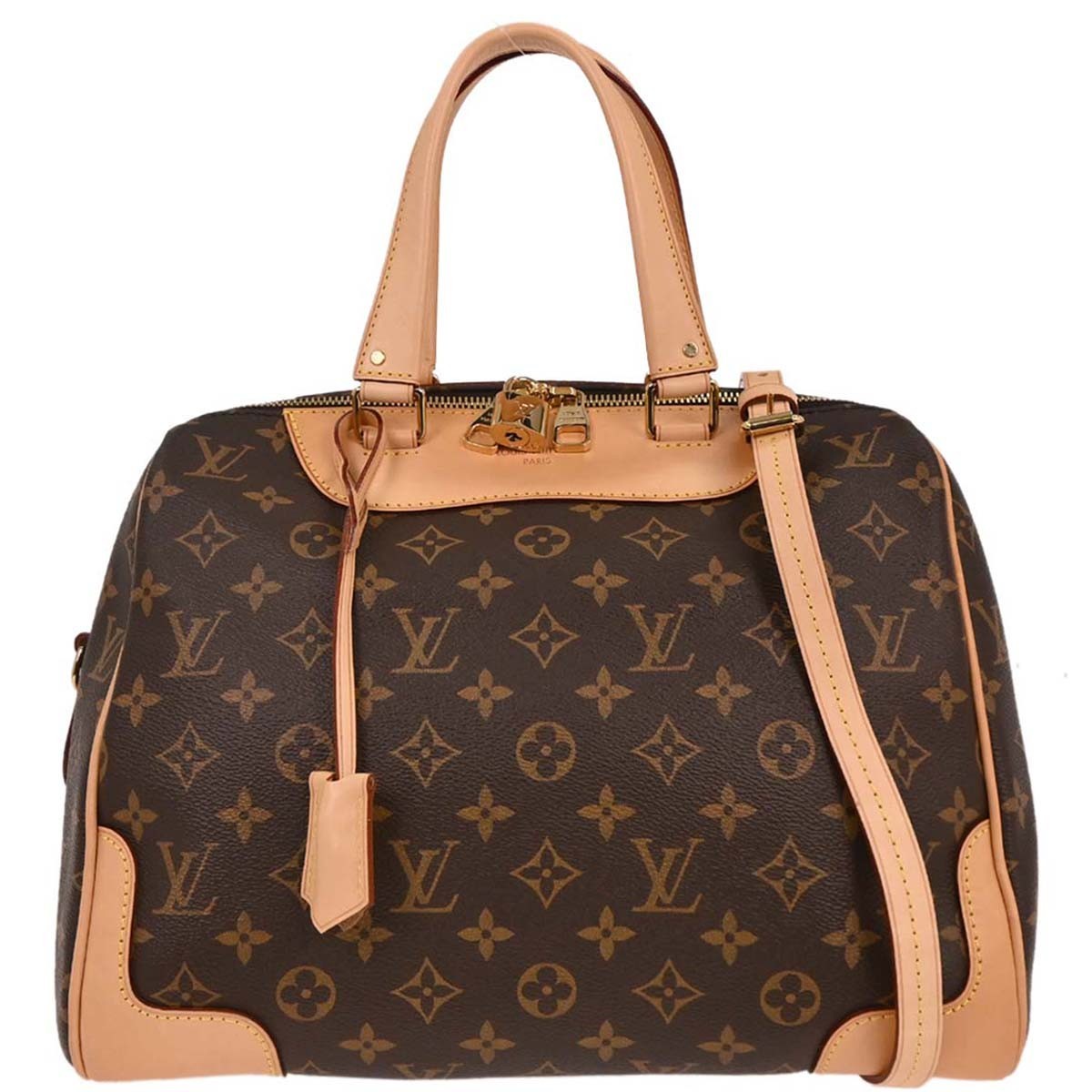 Louis Vuitton Retiro Handbag Monogram Canvas Brown Canvas Handbag (Pre-Owned)
