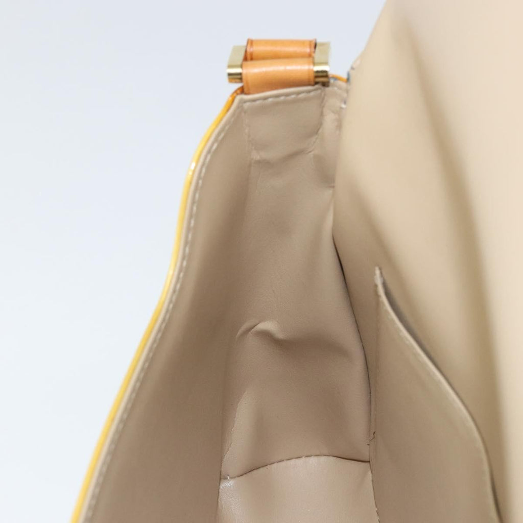 Louis Vuitton Thompson Street Handbag Monogram Vernis Beige Patent_Leather Shoulder Bag Bag (Pre-Owned)
