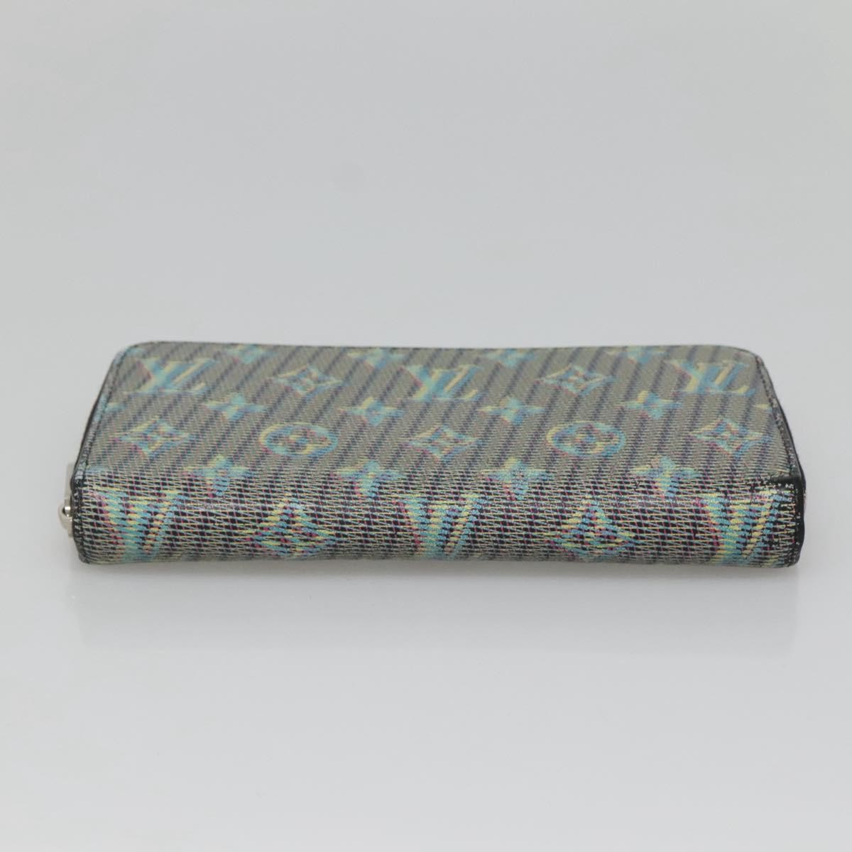 Louis Vuitton Zippy Wallet Nm Monogram Lv Pop Green Canvas Wallets Accessory (Pre-Owned)