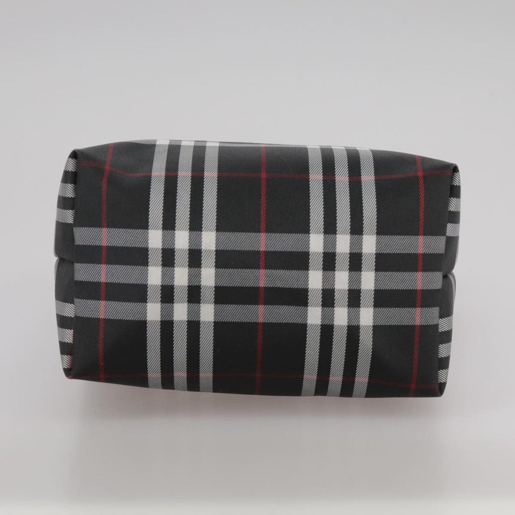 Burberry Nova Check Handbag Nylon Black Nylon Handbag (Pre-Owned)