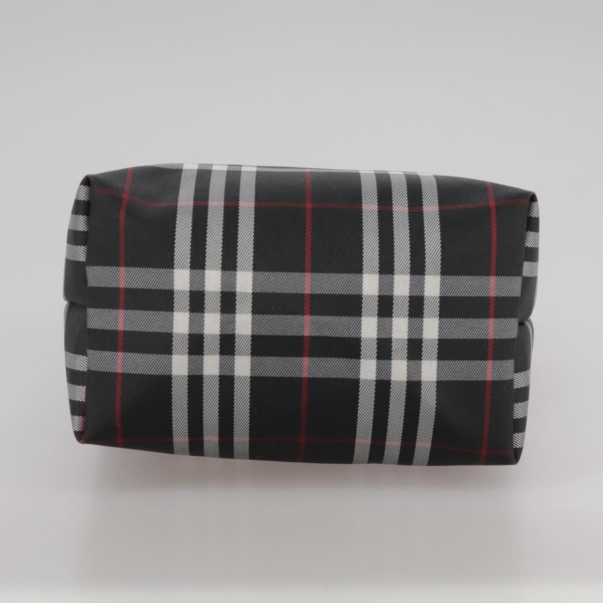 Burberry Nova Check Handbag Nylon Black Nylon Handbag (Pre-Owned)