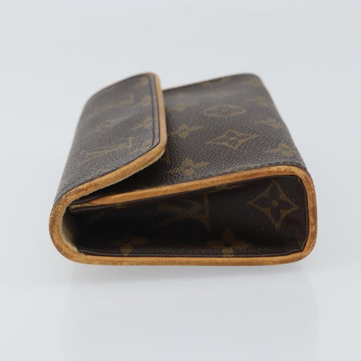 Louis Vuitton Florentine Waist Bag Monogram Canvas Brown Canvas Clutche & Pouche Bag (Pre-Owned)