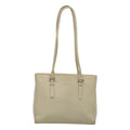 Prada Vintage Shoulder Bag Nylon And Leather White Leather Shoulder Bag Bag (Pre-Owned)