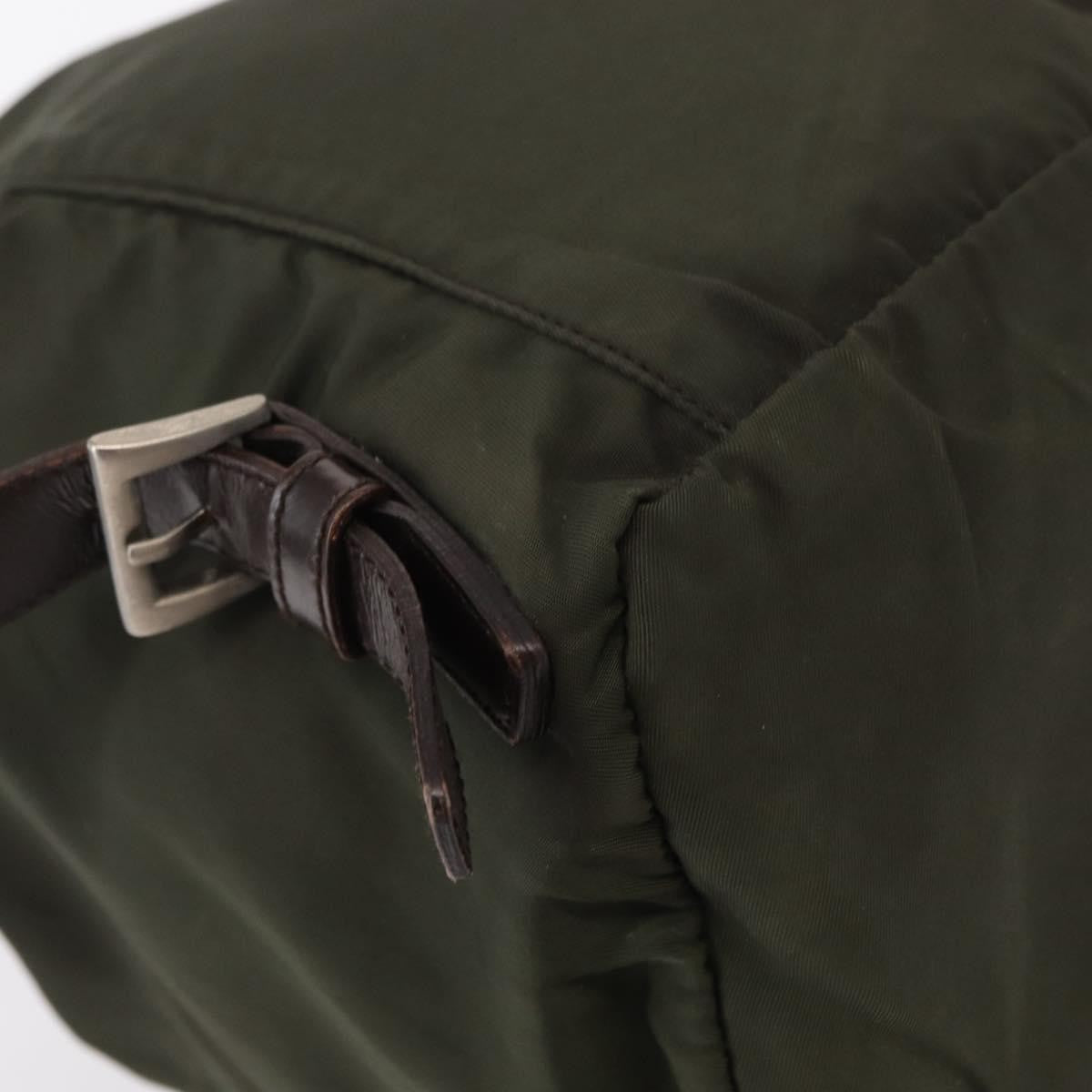 Prada Front Pocket Backpack Tessuto Khaki Nylon Backpack Bag (Pre-Owned)