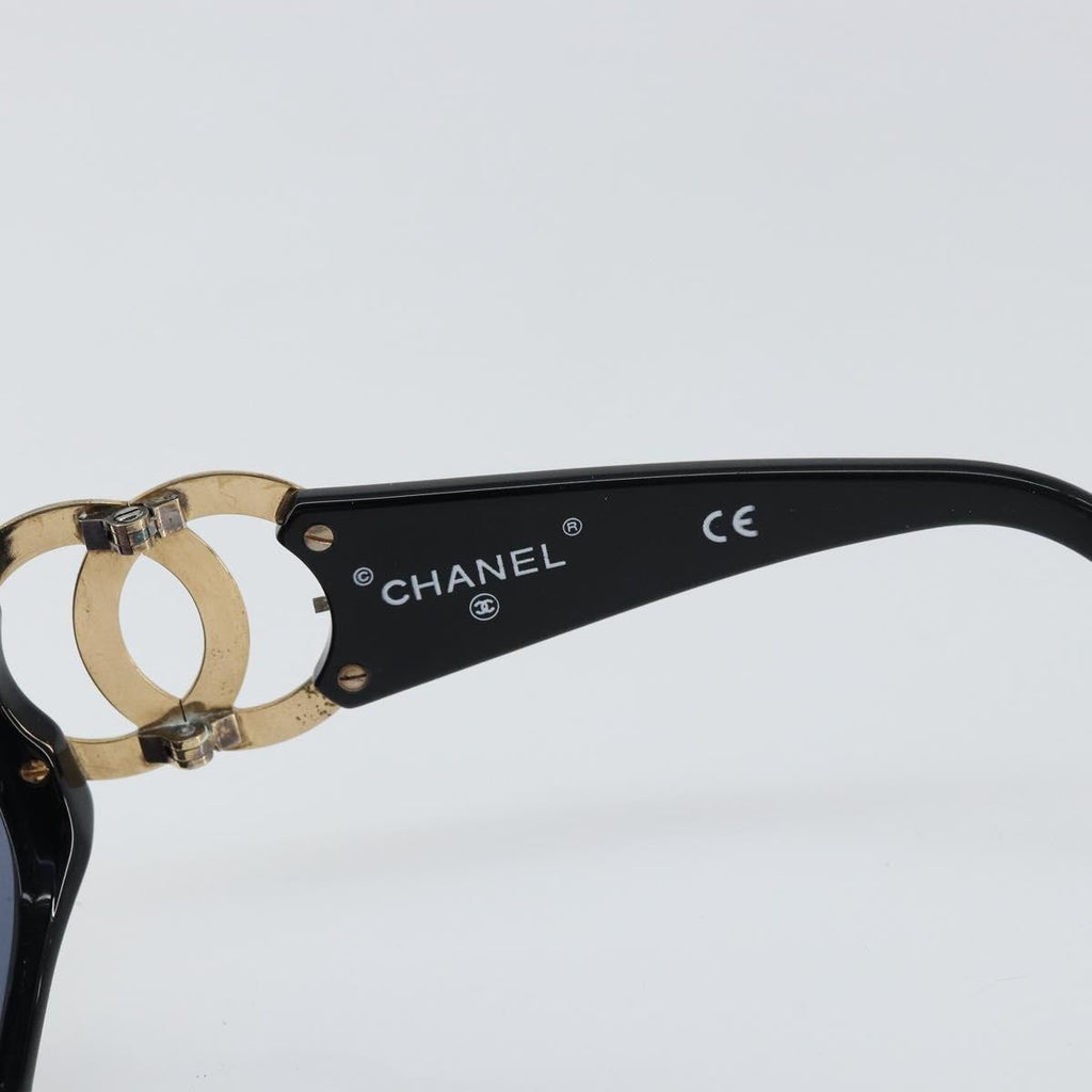 Chanel Logo Cc Sunglasses Plastic Black Plastic Sunglasse Accessory (Pre-Owned)