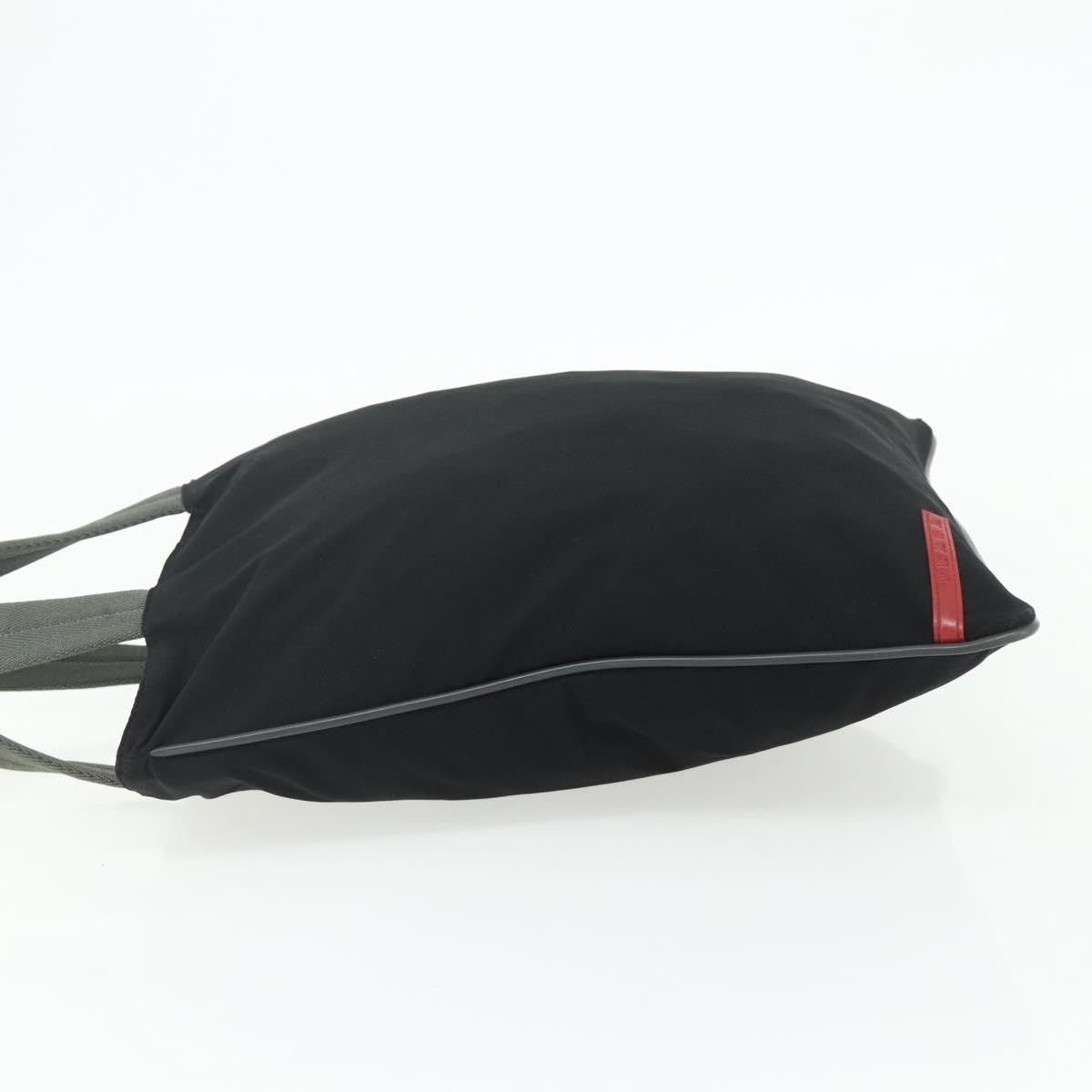 Prada Sport Tote Bag Nylon Black Nylon Tote Bag Bag (Pre-Owned)