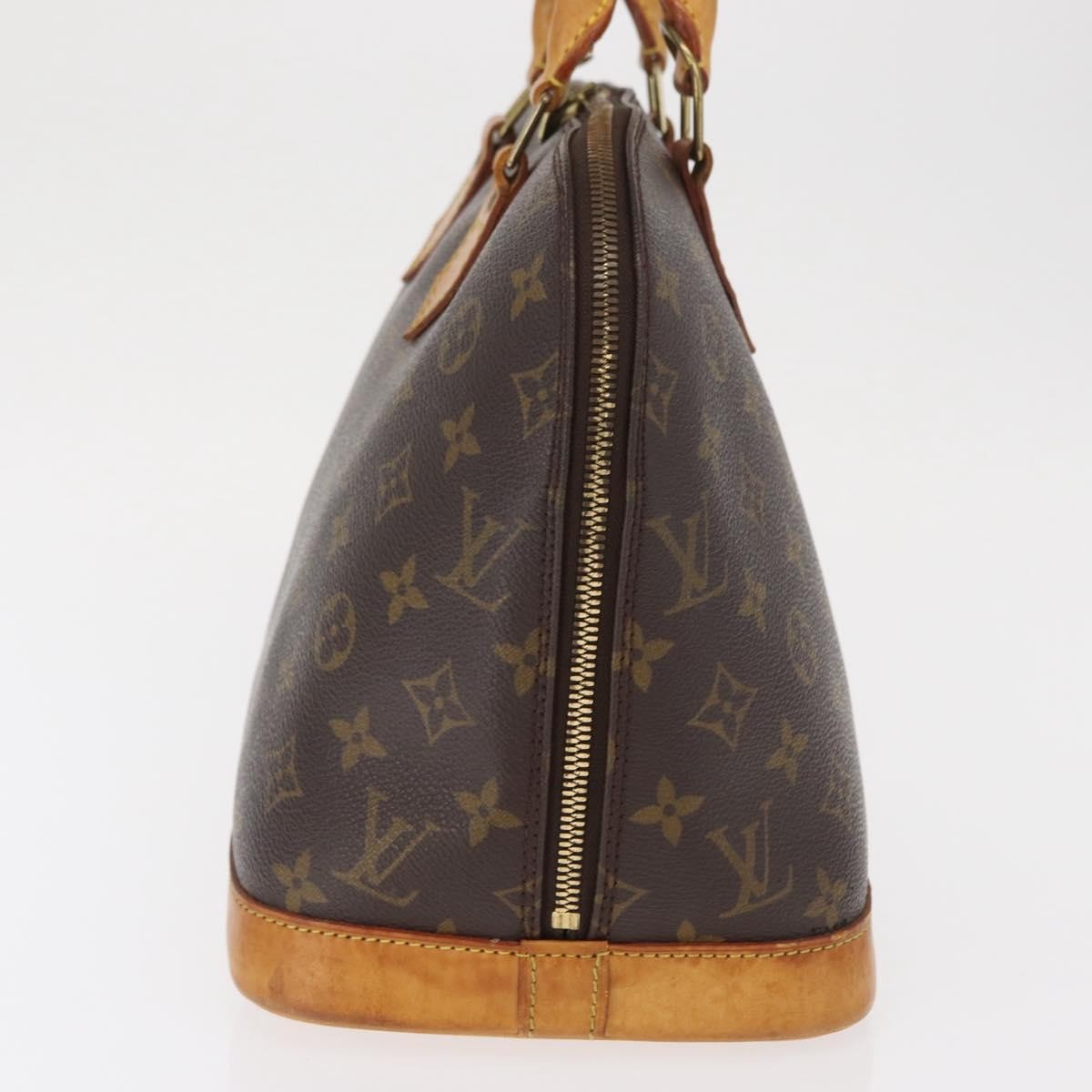 Louis Vuitton Alma Handbag Monogram Canvas Brown Canvas Handbag (Pre-Owned)