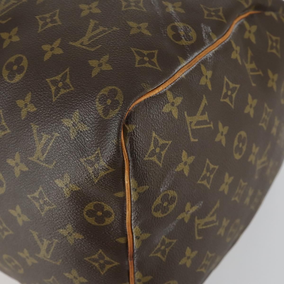 Louis Vuitton Keepall Bag Monogram Canvas Brown Canvas Travel Bag Bag (Pre-Owned)