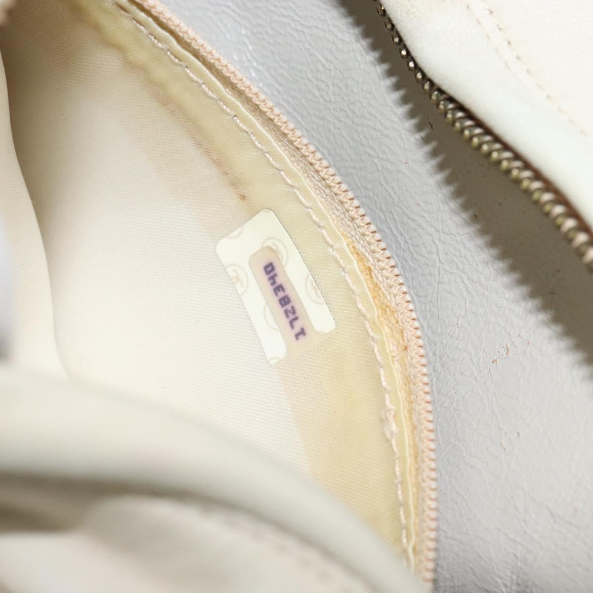 Chanel Vintage Front Pocket Camera Bag Quilted Lambskin Beige Leather Shoulder Bag Bag (Pre-Owned)
