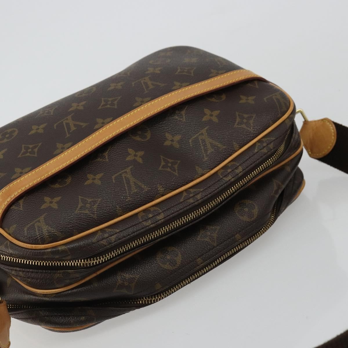 Louis Vuitton Reporter Bag Monogram Canvas Brown Canvas Shoulder Bag Bag (Pre-Owned)