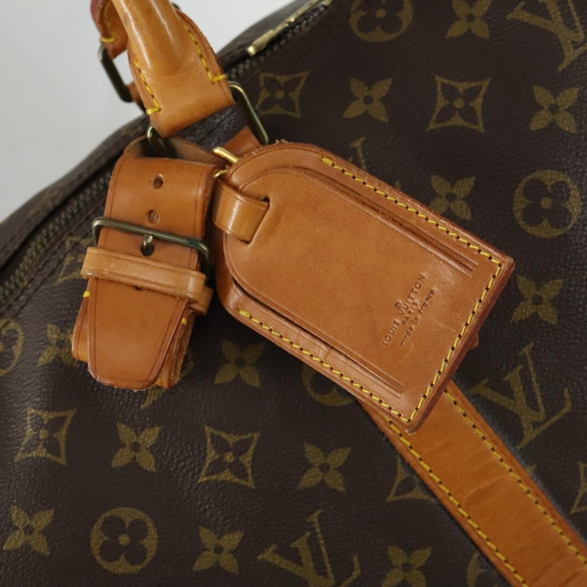 Louis Vuitton Keepall Bag Monogram Canvas Brown Canvas Travel Bag Bag (Pre-Owned)